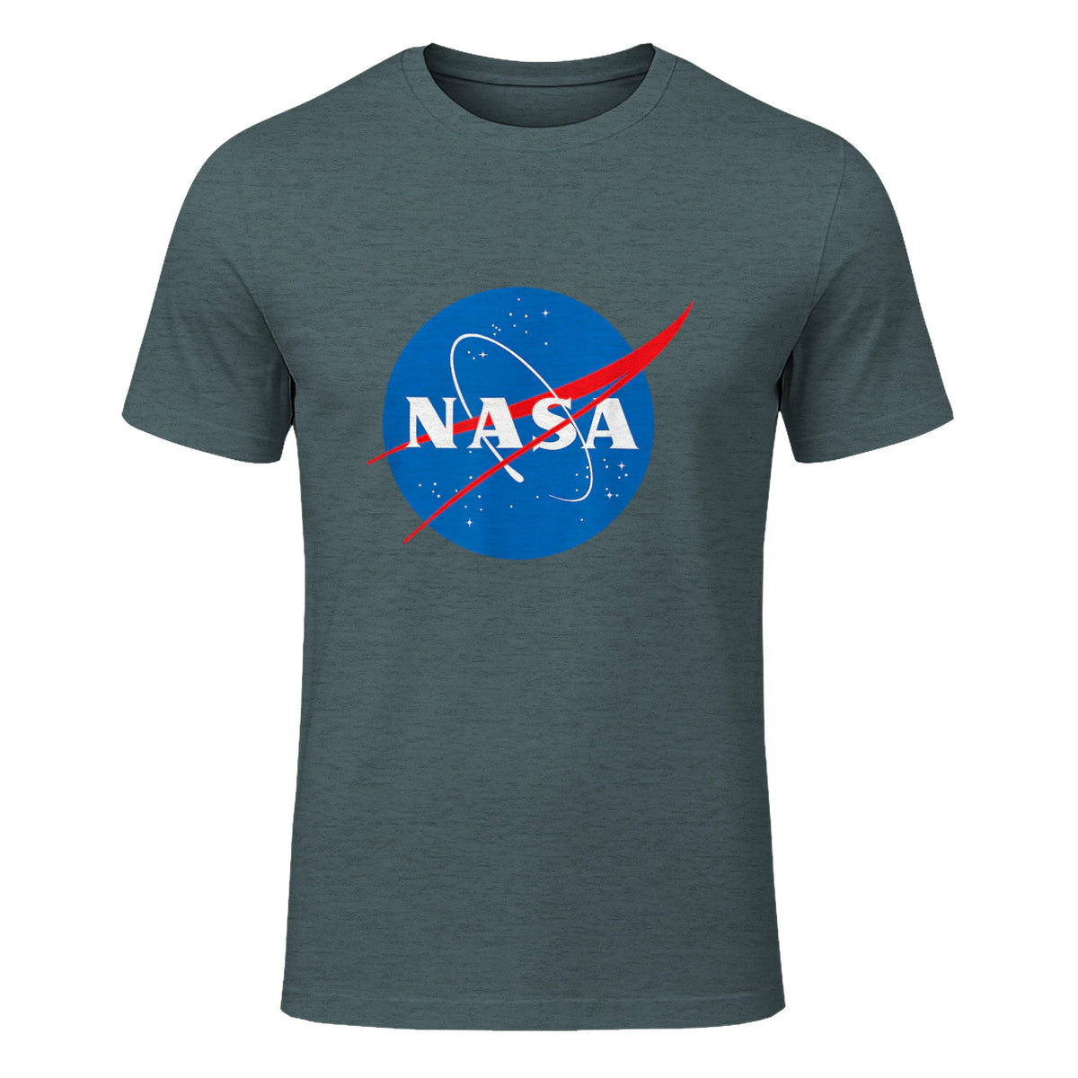 NASA Meatball Official Logo T-Shirt in Dark Heather - front view