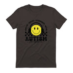 Autism Awareness Acceptance Special Education Teacher Kids in Dark Chocolate - back view