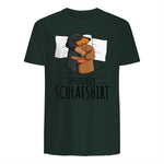 Offizielles Schlafshirt Dackel Hund Dachshund Teckel in Forest Green - back view