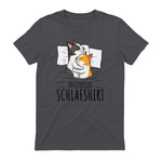 Offizielles Schlafshirt Katze Kater Katzen in Charcoal - back view