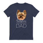 Dog Dad Yorkshire Terrier – Chien Papa in Heather Navy - back view