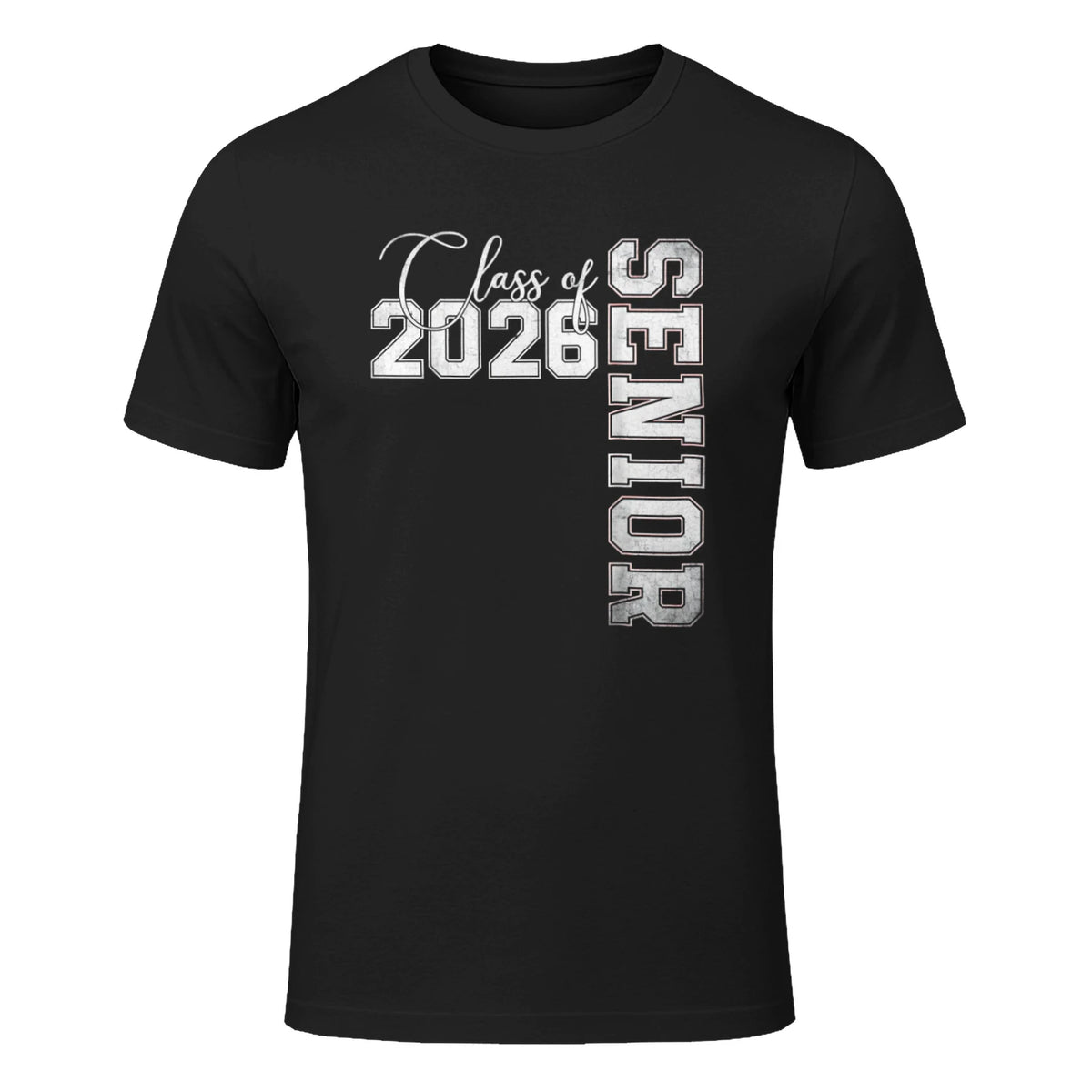 Graduation 2026 Senior 26 Graduate Class of 2026 T-Shirt in Black - front view