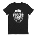 Grandfather Grandpa Son Daughter Children Gift Vatertag Schwarz Small Classic Fit Cartoon Bär Family Män in Black - back view