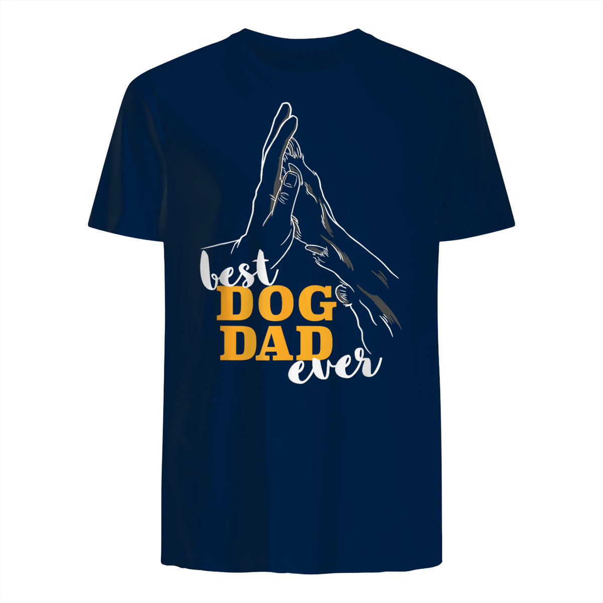 Best Dog Dad Ever Le meilleur papa chien du monde - Chiens in Navy - back view