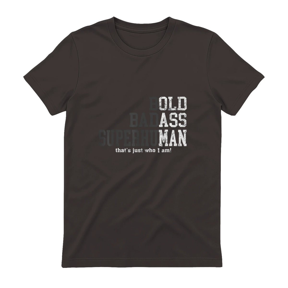 Funny Dad Husband Father's Day T-Shirt in Dark Chocolate - back view