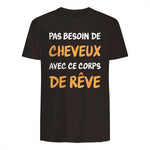 Calvitie Humour Papa Chauve in Dark Chocolate - back view