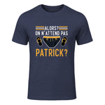 Alors on n'attend Pas Patrick in Heather Navy - front view