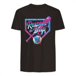 Baseball Drip for Boys Ice Cream Drip Youth Boys Baseball T-Shirt in Dark Chocolate - back view