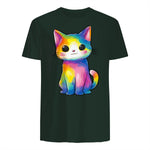 Aquarelle colorée pour Les Amoureux des Chats in Forest Green - back view