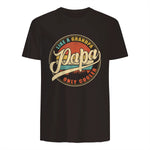 PAPA Like A Grandpa Only Cooler Funny Dad Papa Grandfather in Dark Chocolate - back view