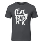 Best Cat Dad Fathers Day Men Kitty Daddy Papa Christmas Meow in Charcoal - front view