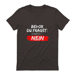 GIGATEMP Herren Männer Sprüche Lustig Witzig Schwarz Halbarm Klein EU XS Regulär Casual Funny Slogan Vat in Dark Chocolate - back view