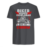 Biker Werden Nicht Grau Das Ist Chrom Motorradfahrer Biker in Charcoal - back view