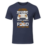 Cute Manga & Anime Merch for Anime Girls & Boys Unisex Anime Video Games Food Sushi Gaming Merch Otaku Gift Anime in Heather Navy - front view