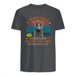 Chat – You Don't Need an Alarm Clock, Anymore, bleu russe in Charcoal - back view