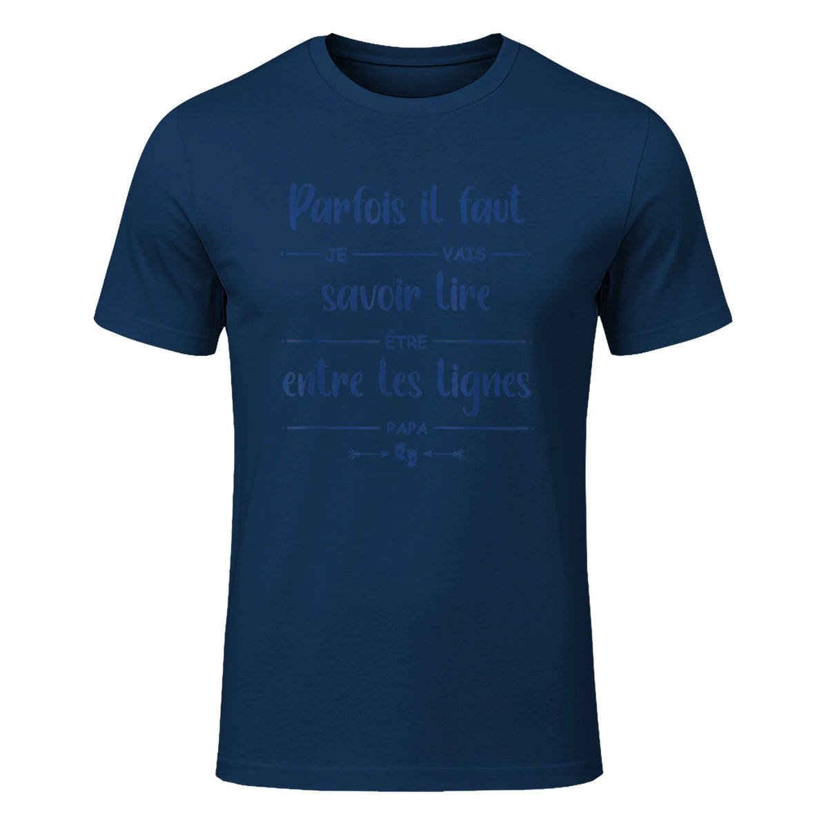 Futur Papa Annonce Grossesse bébé Je Vais être Papa in Navy - front view