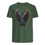 Fans de Hard Rock Vintage Music Rock and Roll Lover in Military Green - back view