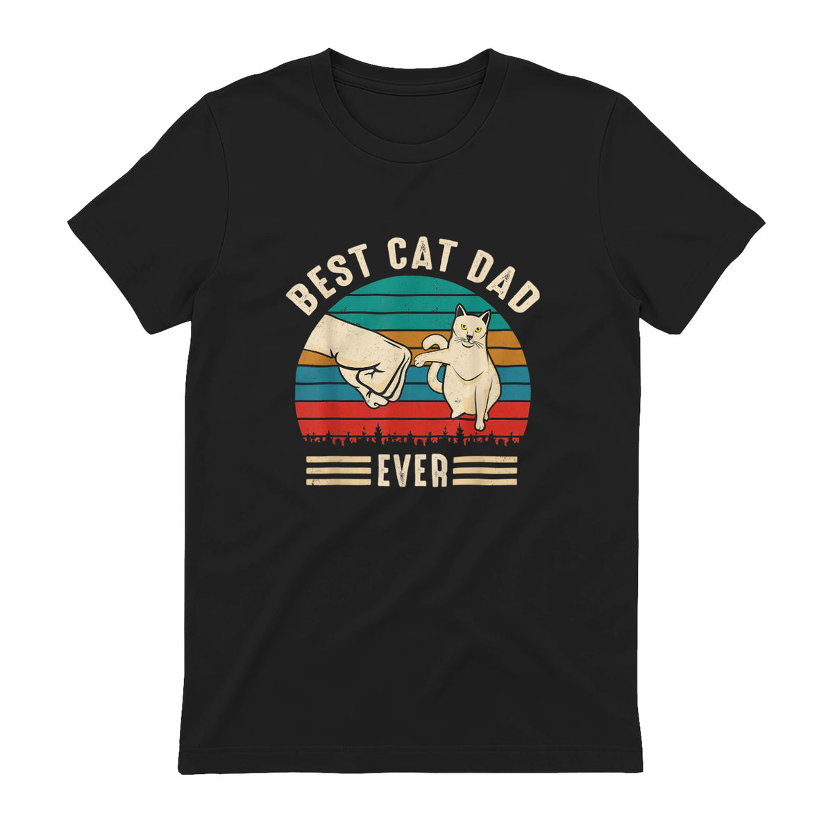 Best Cat Dad Ever - Meilleur chat papa jamais chat in Black - back view