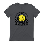 Autism Awareness Acceptance Special Education Teacher Kids T-Shirt in Charcoal - back view
