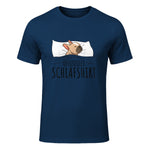 Süße Französische Bulldoggen Geschenke Offizielles Schlafshirt Schlafanzug Französische Bulldogge , Weiß, S, Kurz in Navy - front view
