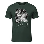 Dog Dad Rottweiler – Chiens Papa in Forest Green - front view