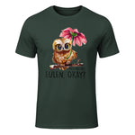 Ich Mag Halt Eulen, Okay Lustiger Eule Spruch Owl Eulen in Forest Green - front view