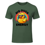 Big Duck Energy Duckie I Love Ducks Lovers Canard en caoutchouc in Military Green - front view