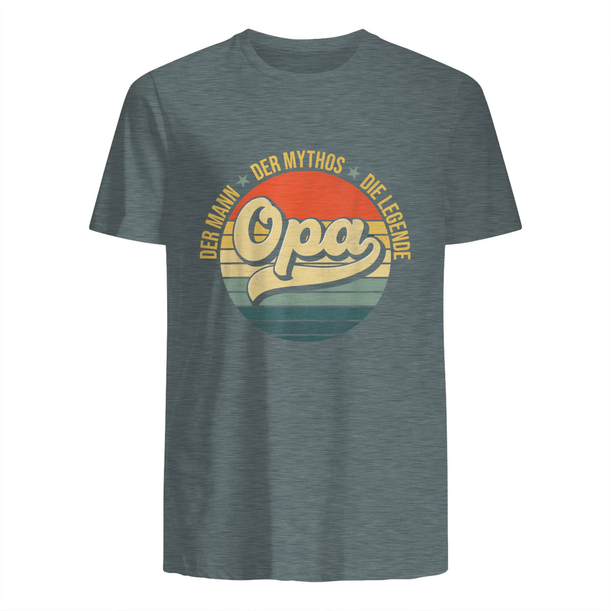 Opa Geschenke Lustig Großvater Geschenkidee Spruch Opa in Dark Heather - back view
