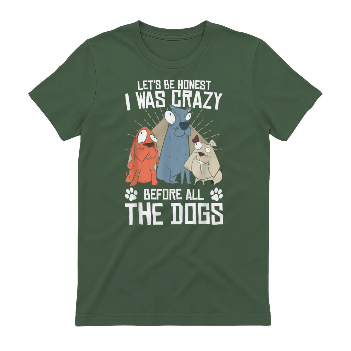 Design sur le thème des chiens pour les amoureux des chiots et les toiletteurs de chiens in Military Green - back view