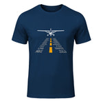 Avion RC Pilot Aéroport Piste Phonetic Alphabet Petit Avion in Navy - front view