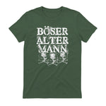 Opa & Großvater Männer Geschenke Vintage Totenkopf Schwarz, S Herren, Halbarm, in Military Green - back view