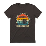 Vintage Eighteenth Birthday T-Shirt in Dark Chocolate - back view