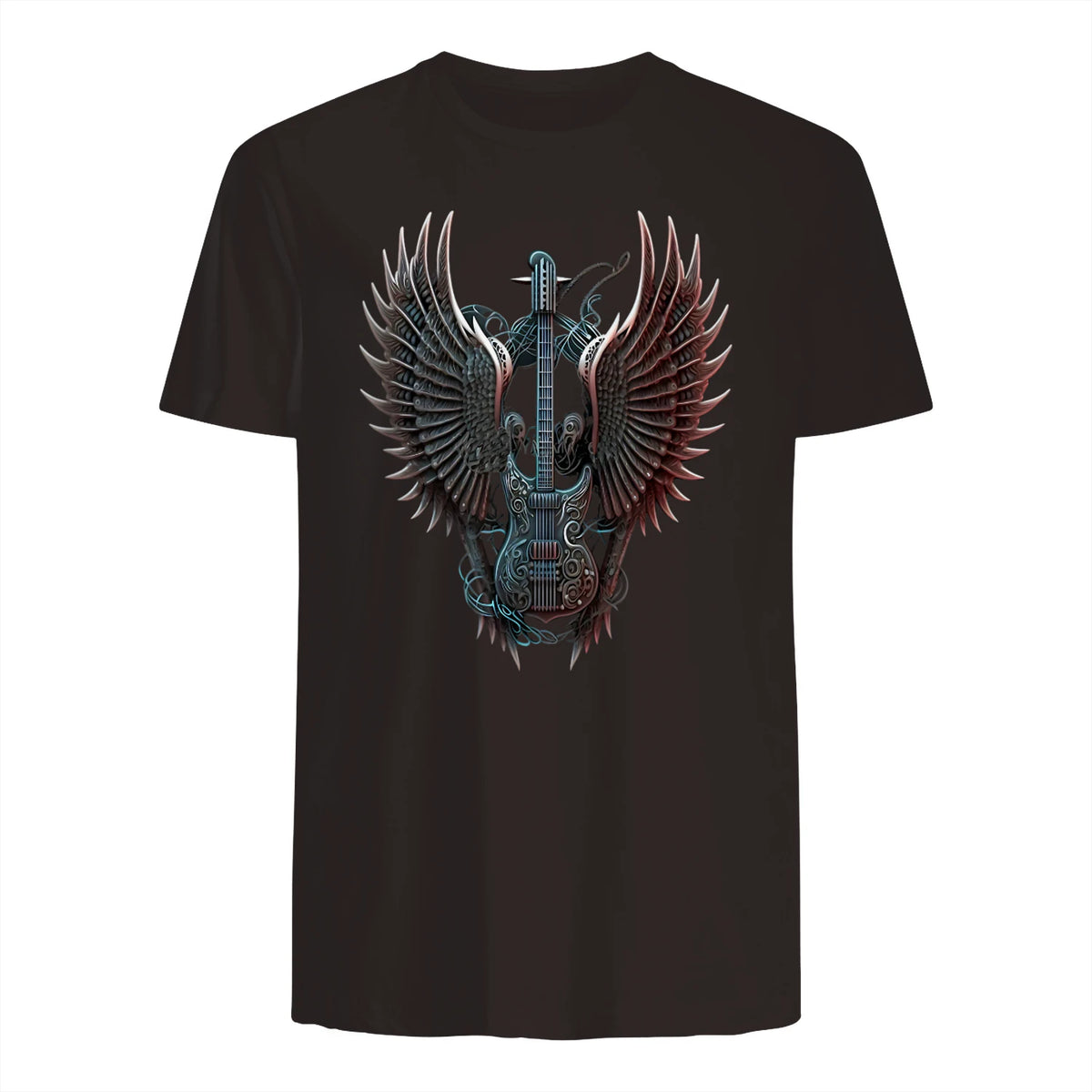 Fans de Hard Rock Vintage Music Rock and Roll Lover in Dark Chocolate - back view