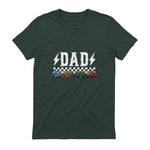 Dad Retro Monster Truck T-Shirt in Forest Green - back view