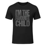 Funny I'm The Favourite Child Siblings in Black - front view