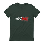 Dad Pit Crew Race Car T-Shirt in Forest Green - back view
