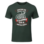 Biker-Opa wie normaler Opa Aber viel Cooler - Motorrad Shirt in Forest Green - front view
