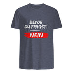 GIGATEMP Herren Männer Sprüche Lustig Witzig Schwarz Halbarm Klein EU XS Regulär Casual Funny Slogan Vat in Heather Navy - back view