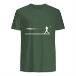 Baseball Apparel - Baseball T-Shirt in Military Green - back view