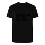 Toujours Lire Les Petits Caractères Futur Je Vais Être Papa T-Shirt in Black - back view