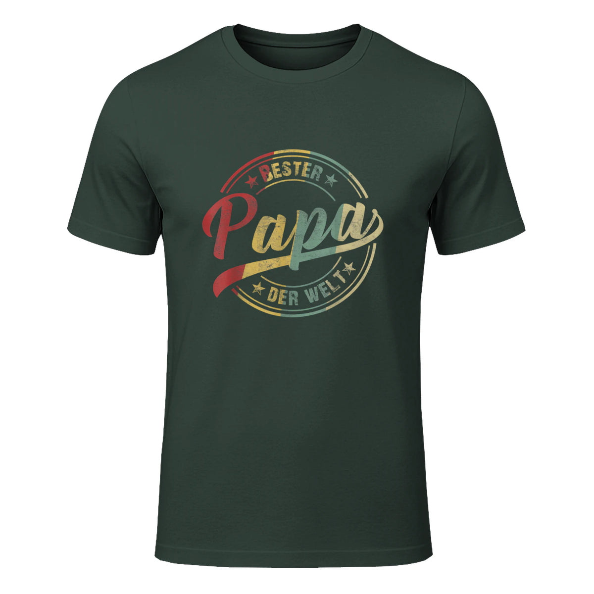 Bester Papa Der Welt Vatertagsgeschenk in Forest Green - front view