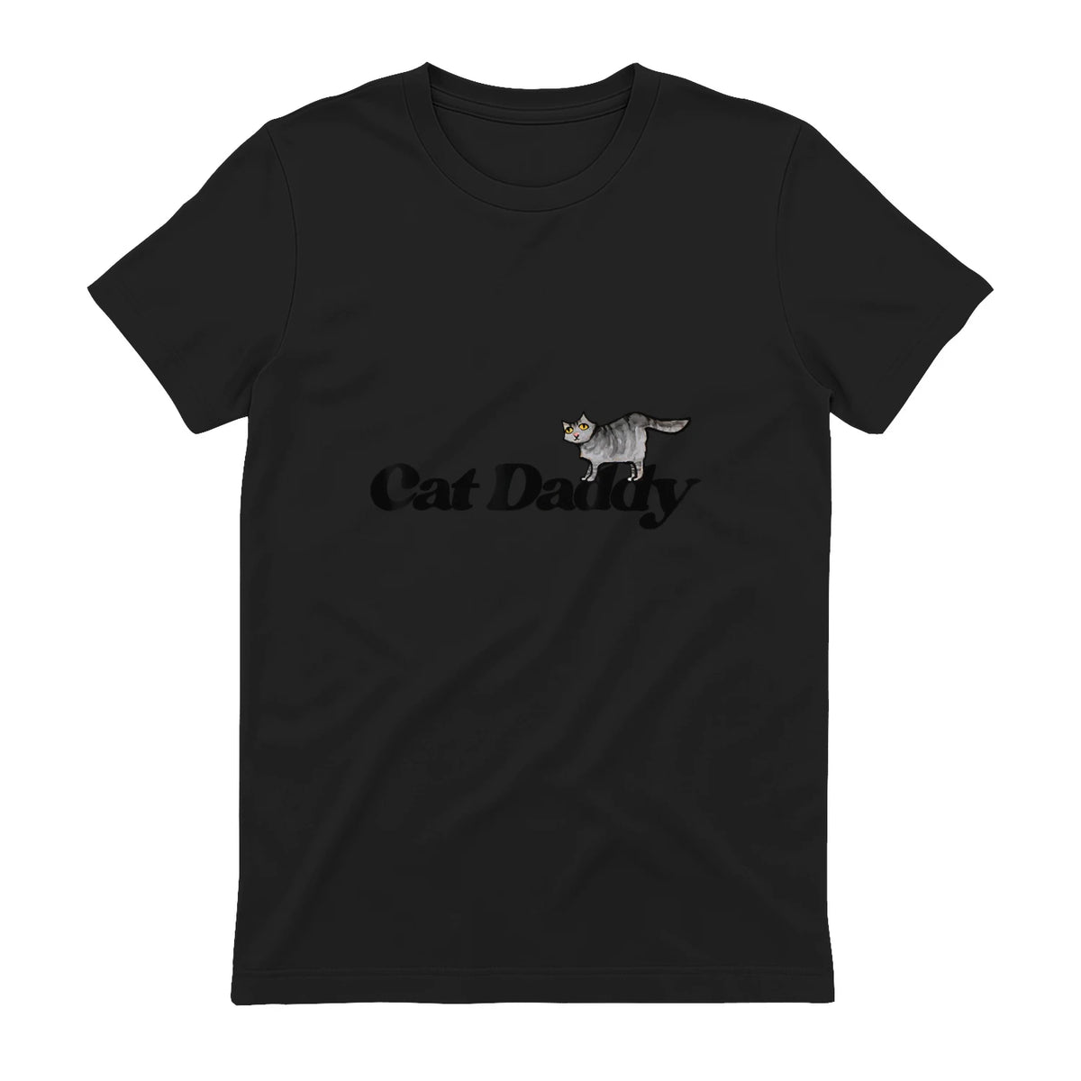 Chat Daddy drôle chat papa drôle chat papa humour fête des pères père in Black - back view