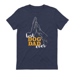 Best Dog Dad Ever Le meilleur papa chien du monde - Chiens in Heather Navy - back view
