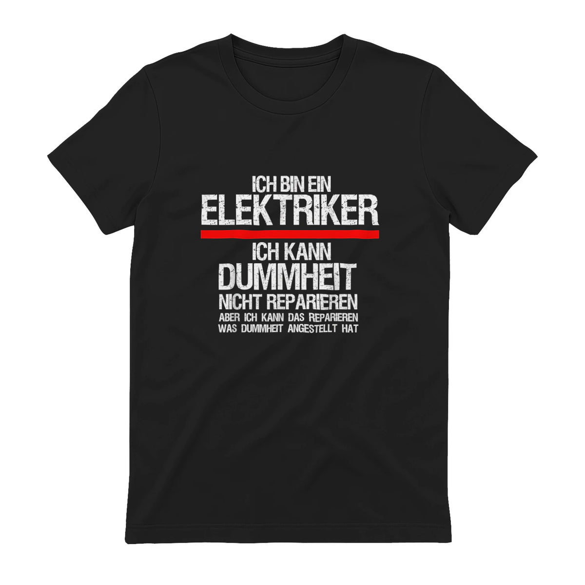 Elektriker Fun Geschenkidee - Herren Schwarz S - Kurzarm - Casual Funny Slogan Electrician in Black - back view