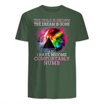 The Child Is Grown The Dream Is Gone Comfortably Number T-Shirt in Military Green - back view