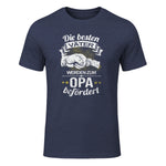 Die Besten Väter Werden Zum Opa Befördert I Geburt I Baby in Heather Navy - front view