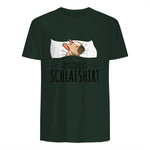 Süße Französische Bulldoggen Geschenke Offizielles Schlafshirt Schlafanzug Französische Bulldogge , Weiß, S, Kurz in Forest Green - back view