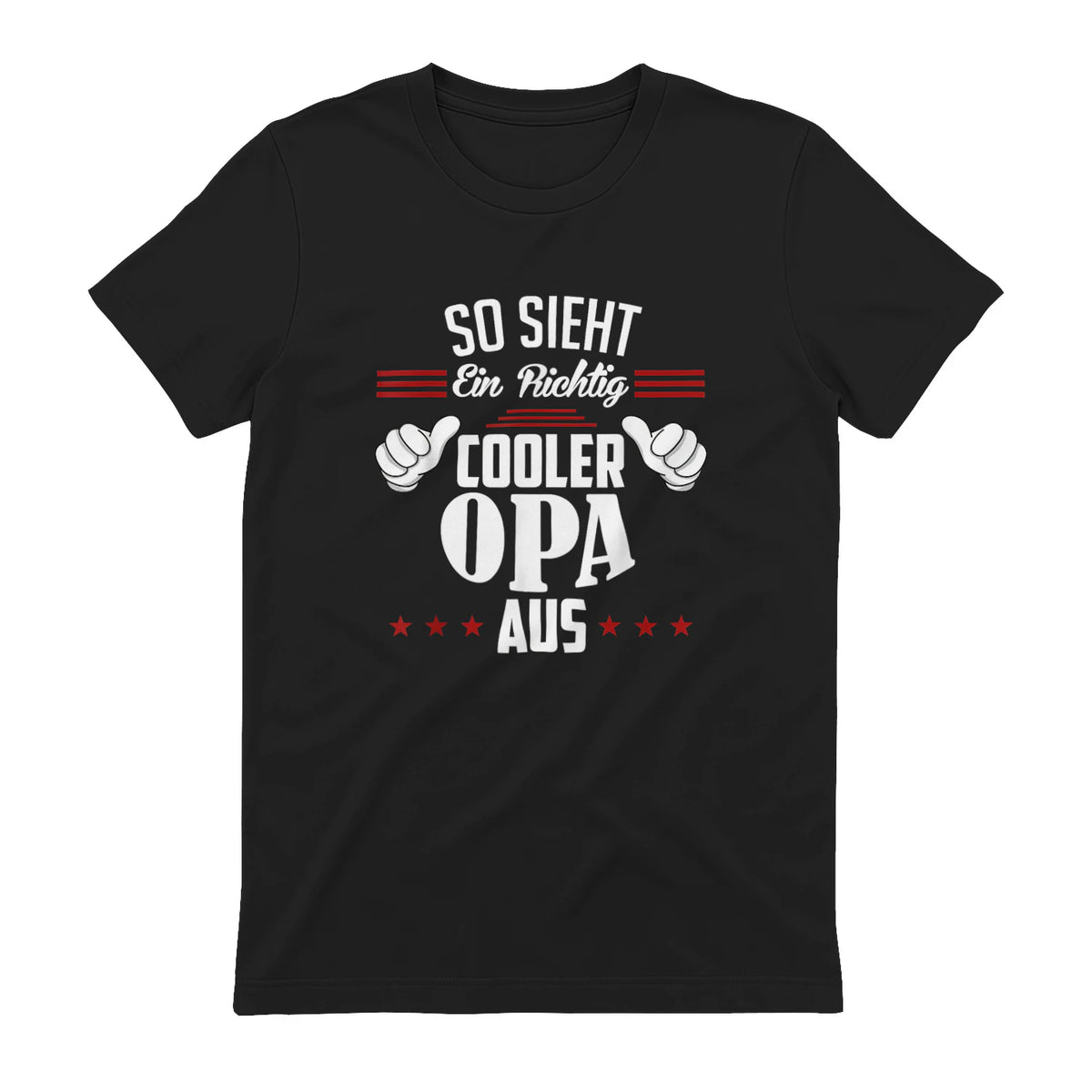 Opa SAGT So Sieht EIN richtig Cooler Opa aus Großvater in Black - back view