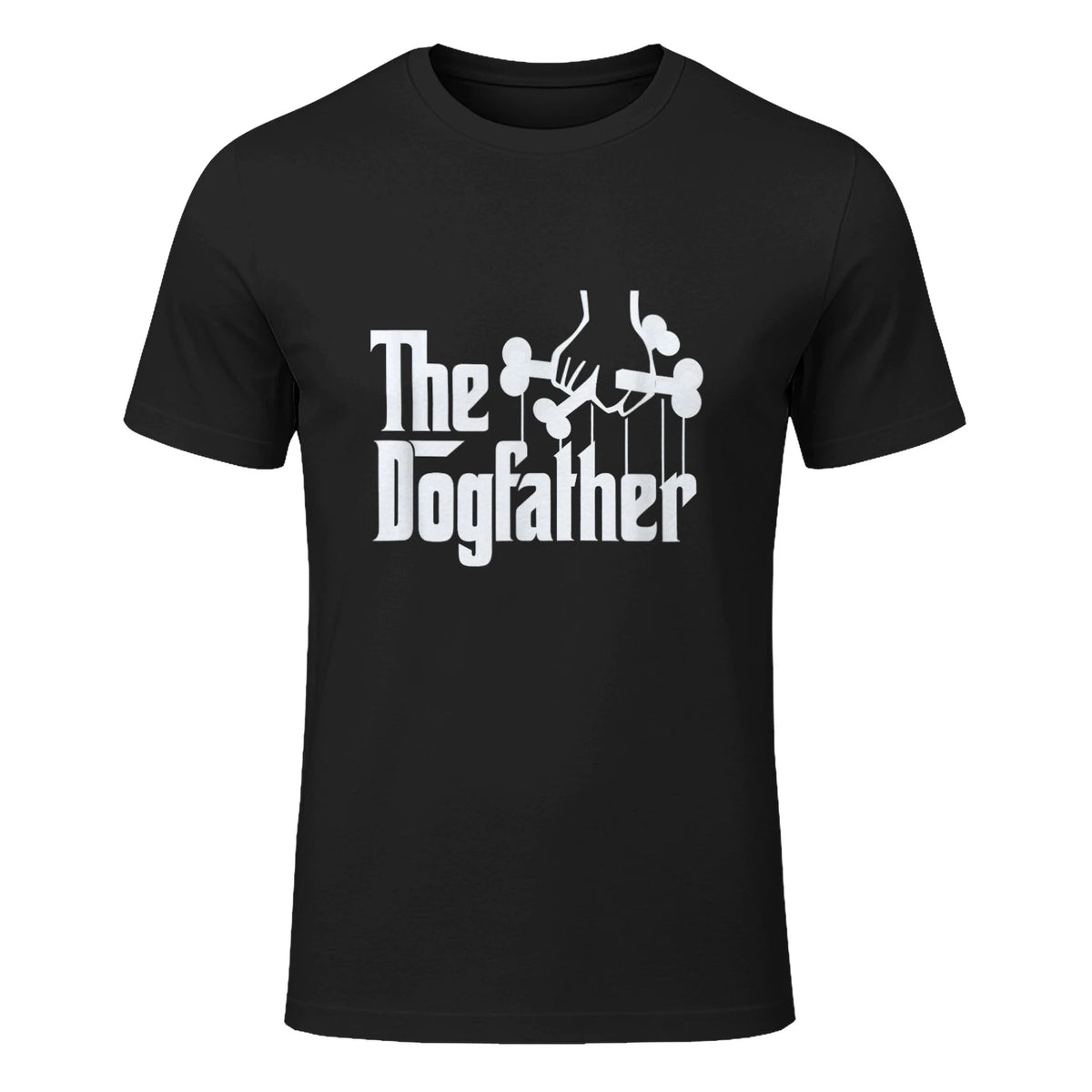 The Dogfather Dog Dad Dog Lover in Black - front view