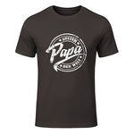 Geschenke für Papa und Opa zum Vatertag - Bester Papa der Welt, Vatertag, Vintage T-Shirt Schwarz S in Dark Chocolate - front view